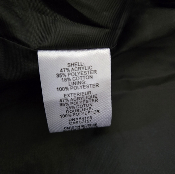 Karl Lagerfeld Cropped Tweed Pink and Black Open Front Jacket. Size Large - Picture 10 of 12